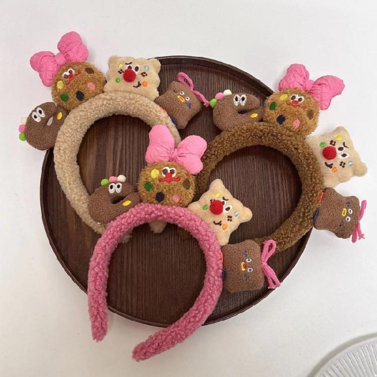 Cartoon Puppy/Biscuit Hair Hoop Christmas Teens Cosplay Headband Multiple Color