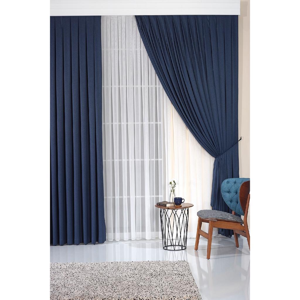 Beige -color Self -geometric Patterned Jacquard Background Curtain