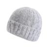 Korean Style Women's Winter Knit Wool Hat with Loose Ear Protection - Trendy and Warm for Large Head Circumference