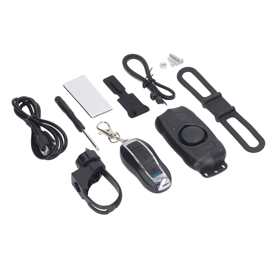 Electric Vehicle Alarm USB Charging Bike Wireless Remote Control Vibration Alarm Built in Battery