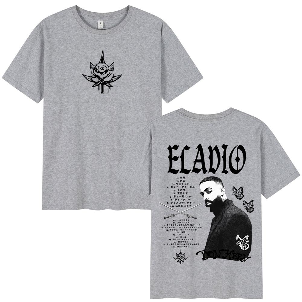 Eladio Carrion DON KBRN 2025 Album Merch Tshirts Unisex Women Clothing Fashion Hip Hop T Shirts Casual Cotton Short Sleeve Tshirt
