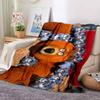 Bear Family Flannel Blanket Throw Blanket Soft Warm Sofa Bed Camping Car Home Decor Unique Christmas Gift C9301712