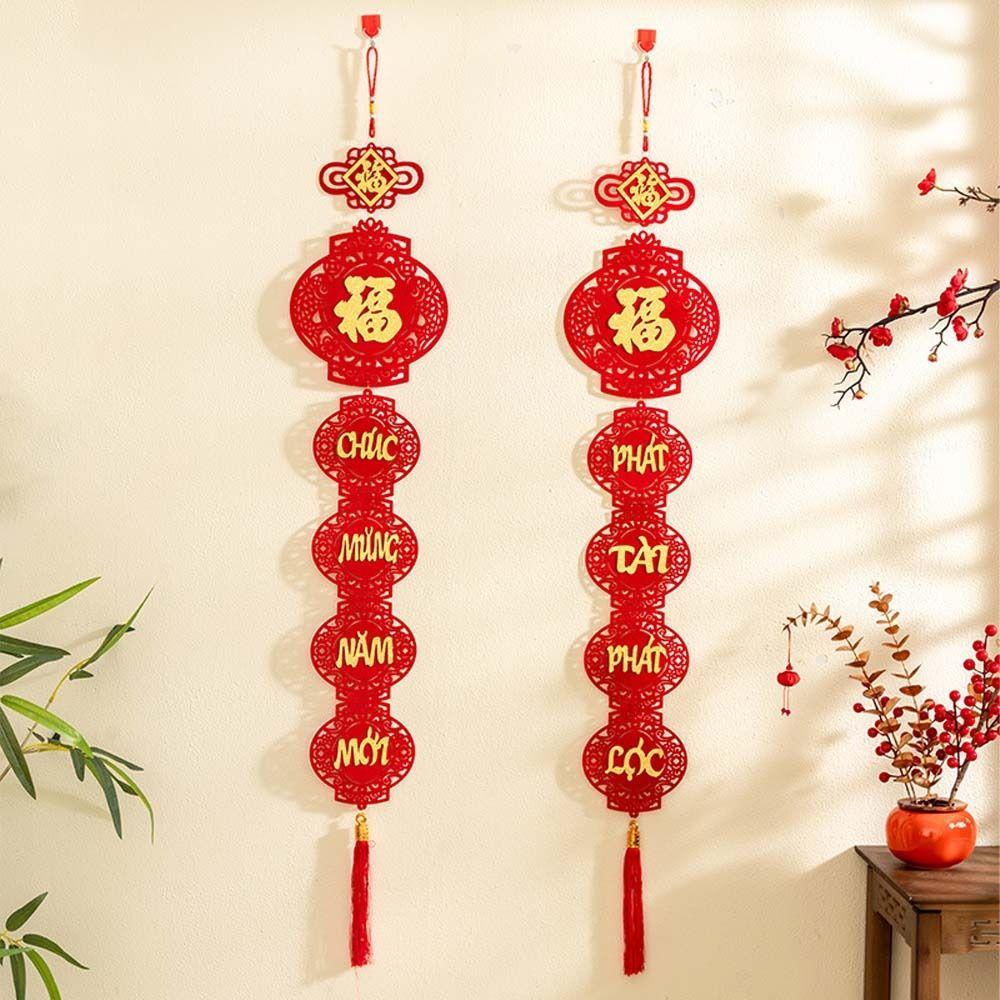 Chinese Style Vietnamese New Year Pendant Blessing Fu Character Pendants Wedding Birthday