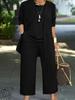 European-American Casual Autumn/Winter Solid Color Three-Piece Set: Long Pants, Long-Sleeved Cardigan, and Vest for Women