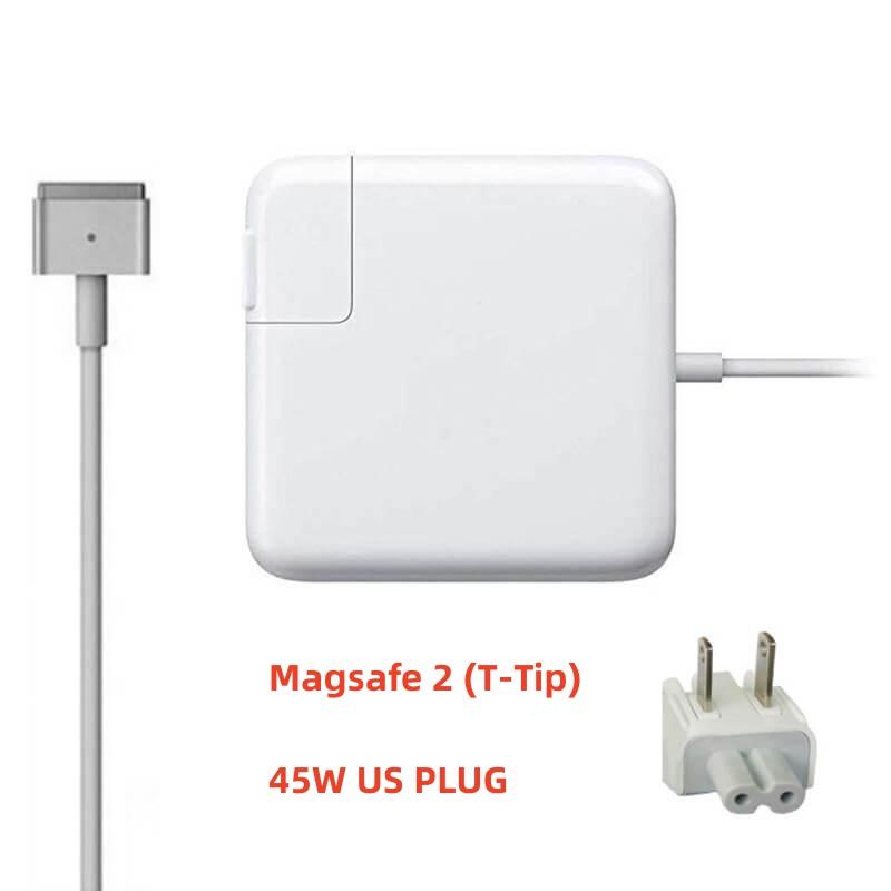 EU/US 85W 60W 45W Power Adapter Fast Charging with Magsafe 1/2 Cable for Macbook A1465 A1466 A1278 A1369 A1502  A1398 L/T Tip Charger for Mac Laptop