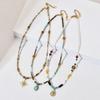 Handmade Natural Stone Beaded Necklace with Stainless Steel Pendant - Light Luxury Women's Clavicle Chain