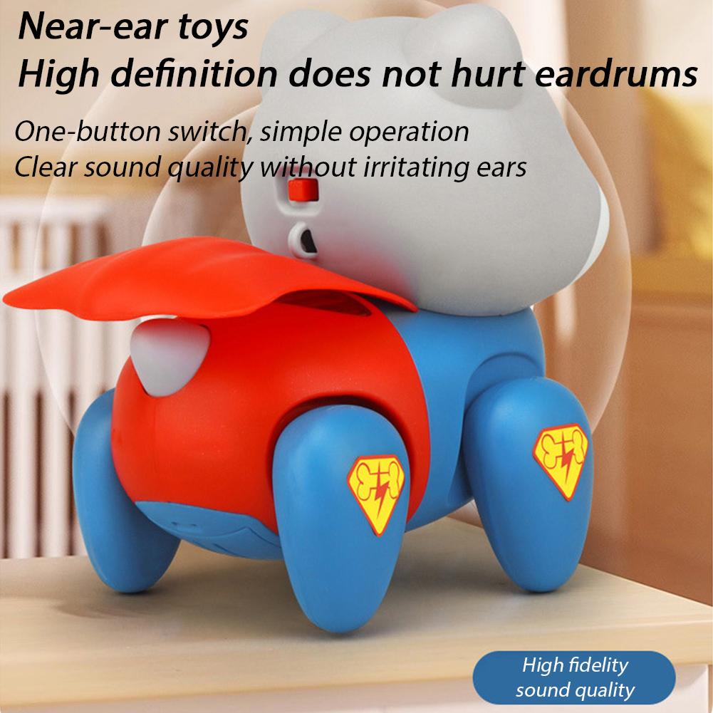 Electric Walking Crawling Dinosaur Dog Pig Toy With Music & Led Light, Musical Electronic Pet Animal Toys For Babies Toddlers
