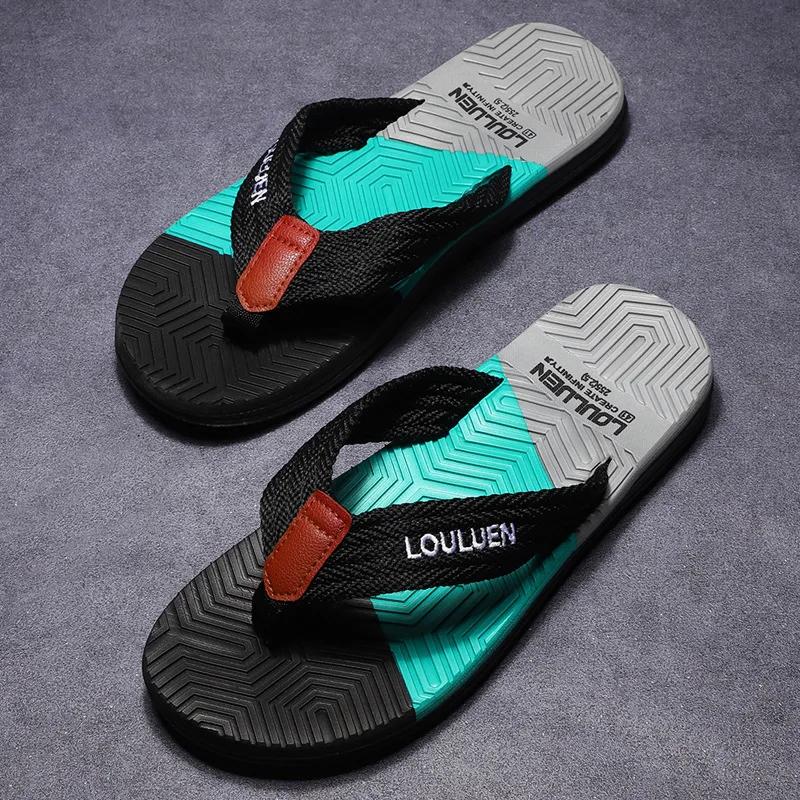 Hot Sale Men's Flip Flops Outdoor Slippers Fashion Summer Men Slippers High Quality Flip Flops Casual Beach Man Sandals Chanclas