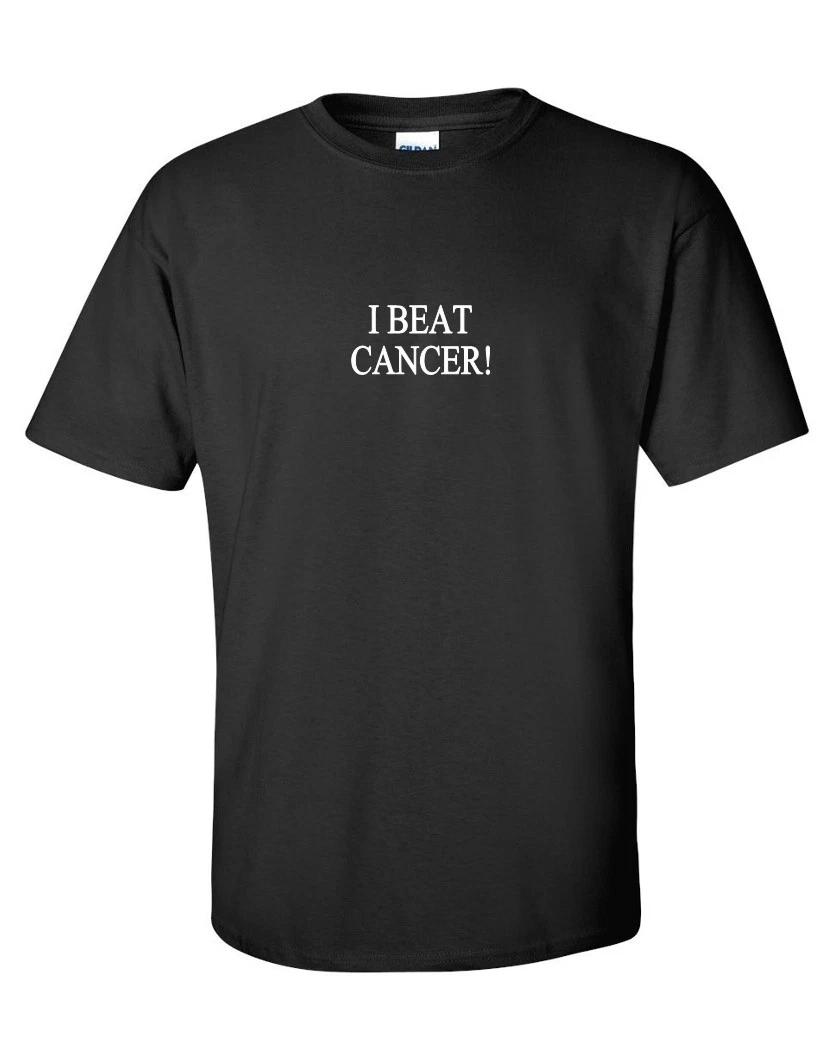 

I BEAT CANCER Cancer Survivor Mom Dad Teacher Inspirational Black T-Shirt S