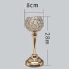 Nordic Candlestick Ornaments, Golden Light Luxury Crystal Home Living Room Table Decoration, Romantic Feather Candlestick New Product