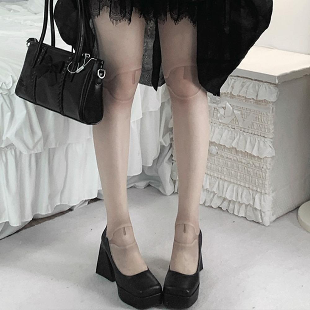 Beauty Socks Velvet Printed Lolita Socks Cotton Material Sweet Style Pantyhose Gothic Novelty 3D Print Joint Doll Socks Cosplay