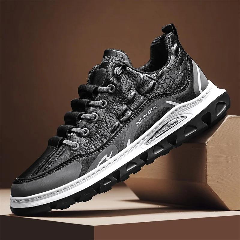 

Модные сетчатые резиновые нескользящие мужские кроссовки 2025 года, весна, новые мужские повседневные кроссовки для мужчин, для активного отдыха, удобные, легкие и дышащие, для бега 39 чёрный