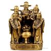 Pure Copper Buddha Statue, Five Wealth Gods Bronze Statue, treasure basin, Home Decoration, Living Room, Buddha Hall, 1Pc