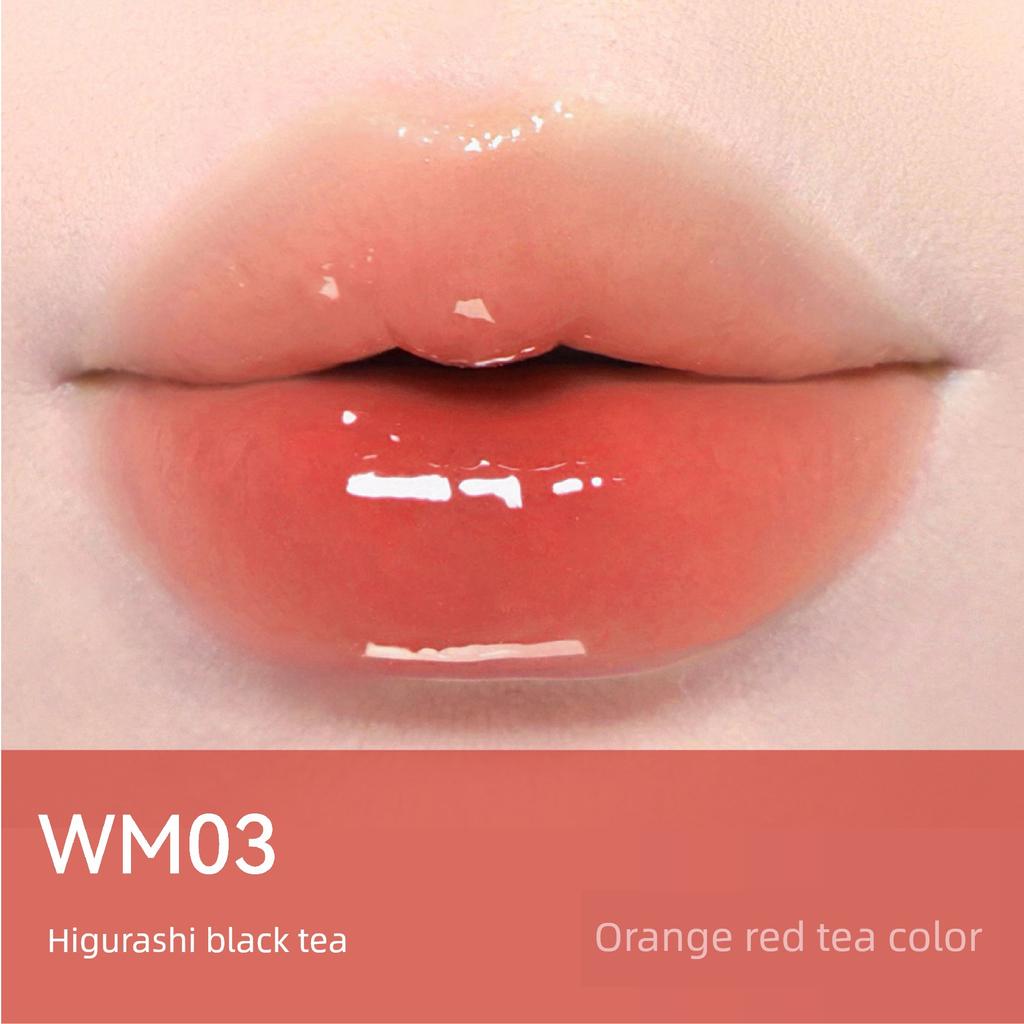 Aztk Lip Jelly Glossy Lip Gloss Whitening Non-Stick Cup Lipstick Mirror Water Gloss Solid Lip Gloss Lipstick for Women Moisturizing and Nourishing