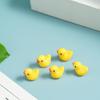 50/100 Pcs Mini Yellow Duck Ornament Miniature Figures Tiny Duck Resin Handicraft Micro Landscape Home Decoration