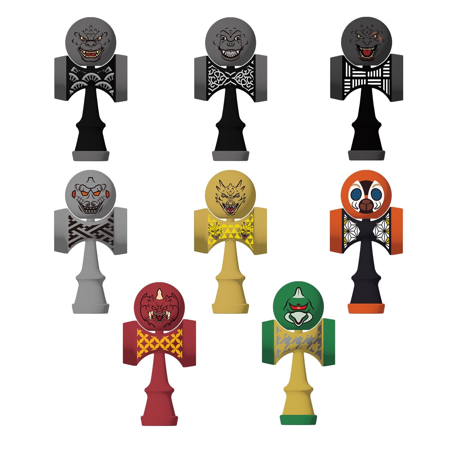 

BANDAI Collectible Mini Kendama Godzilla Characters of (Box 9)