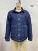 Casual Blue Washed Denim Women's Jacket, Style 89234 (Europe & America)