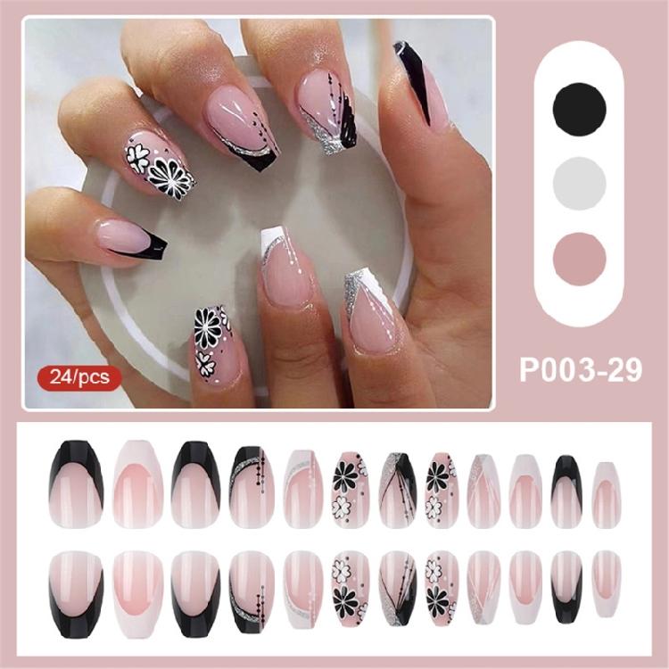 Square Nails Detachable Press On Nails French Artificial Nails False Nails