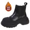 Chelsea Boots Platform Chunky Women Shoes Add plush Winter Casual Sports Shoes Snow Ankle Boots Punk Goth Fad Mujer Zapatillas