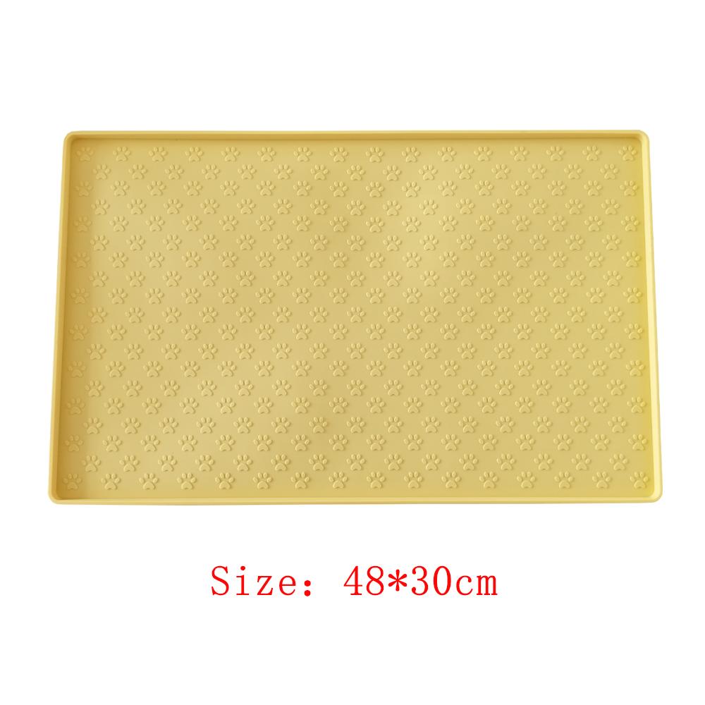 Silicone Pet Food Mat Dog Cat Clacemat For Puppy Bowl Pad Dogs Cats Waterproof Feeding Mat Non-slip Pet Excrement Pads Winter