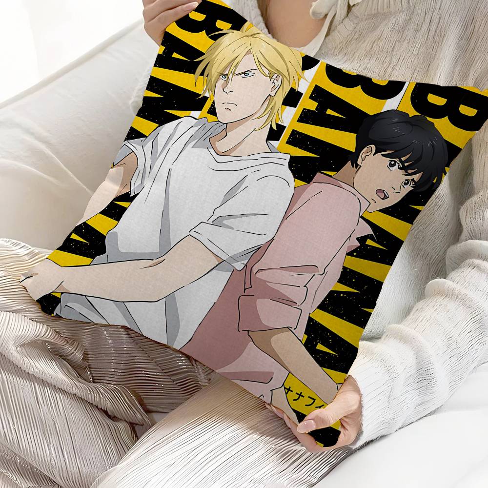 Banana Fish Anime Cushion Cover Decorative Pillow Sofa Home Decor Case Pillow Cases