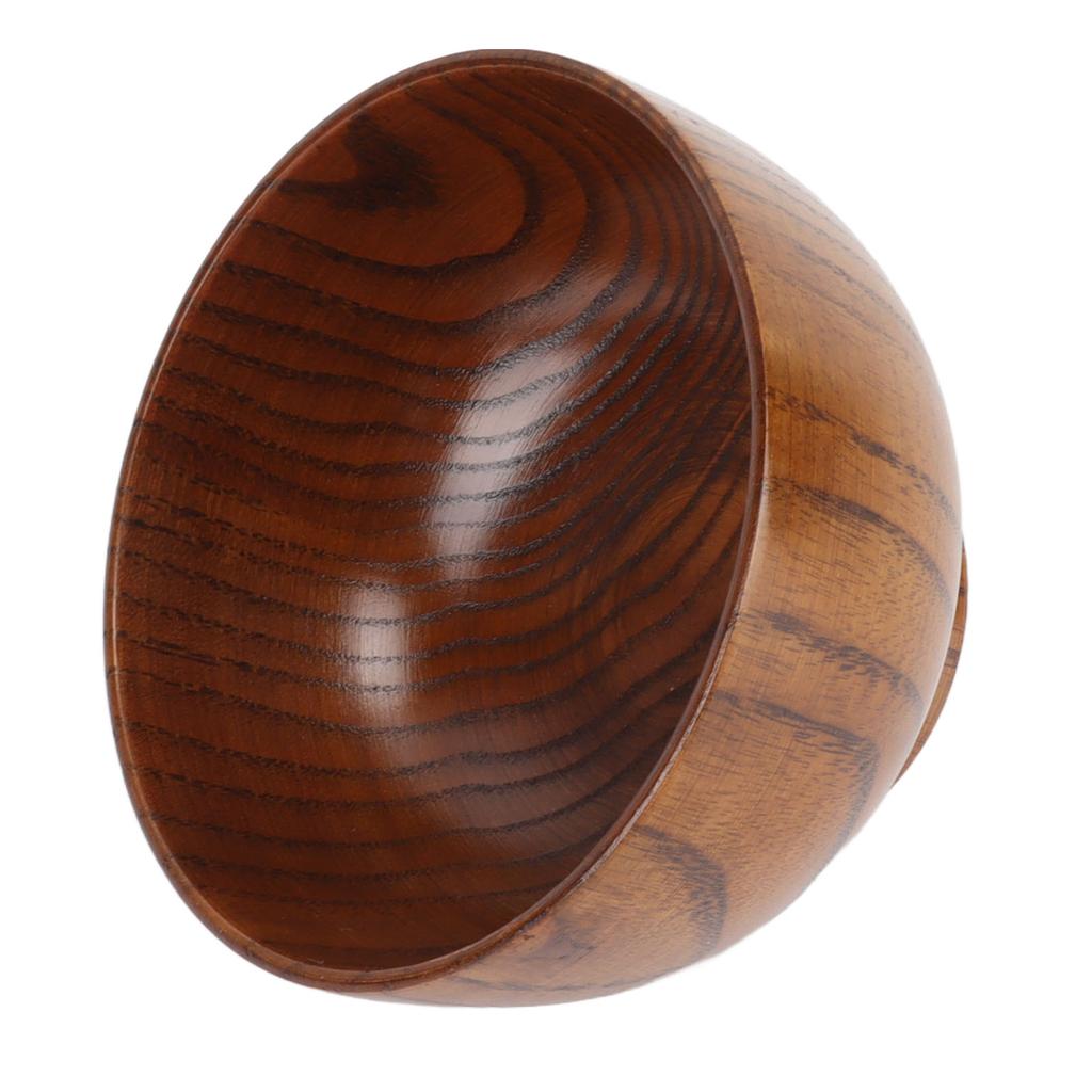 Handmade Wood Bowl Japanese Style Wooden Bowl Serving Tableware for Noodles Rice Soup Dip Salad