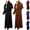 Retro Medieval Mens Steampunk Trench Coat Gothic Jacket Costume Cosplay