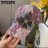 Summer Lace Bow Baseball Cap for Women Mesh Breathable Sun Protection and Sunshade Duck Tongue Hat