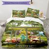 Set Biancheria da Letto In the Night Garden con Nome Personalizzato 3 Pezzi Chiusura Copripiumino Include 1 Copripiumino e 2 Federe, Morbido e Confortevole per Tutte le Stagioni.