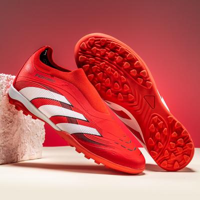 2025 Fashion Men Light Soccer Shoes Size 33-48 Boys Soccer Shoes Football Boots High Ankle Kids Cleats Training Sport Sneakers F
