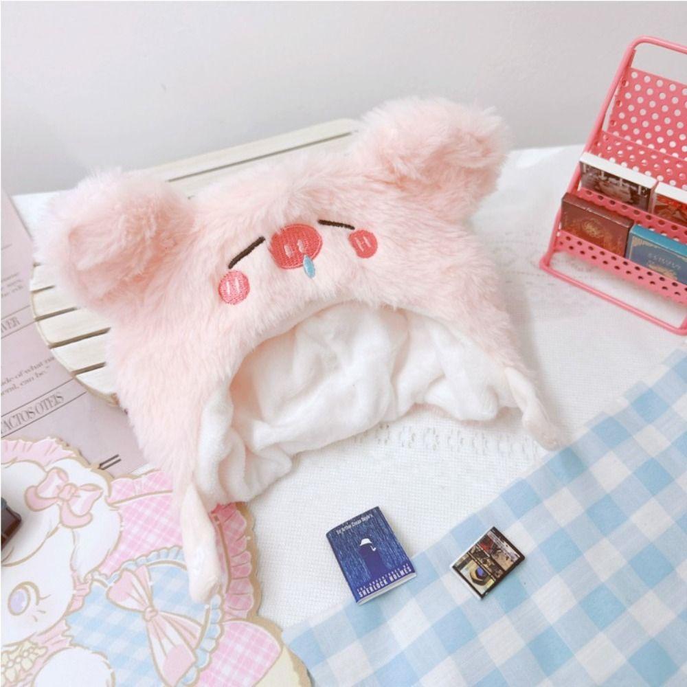 Cartoon 20CM Plush Doll Headwear Plush Hat Cute Idol Doll Headwear  Toys Decor