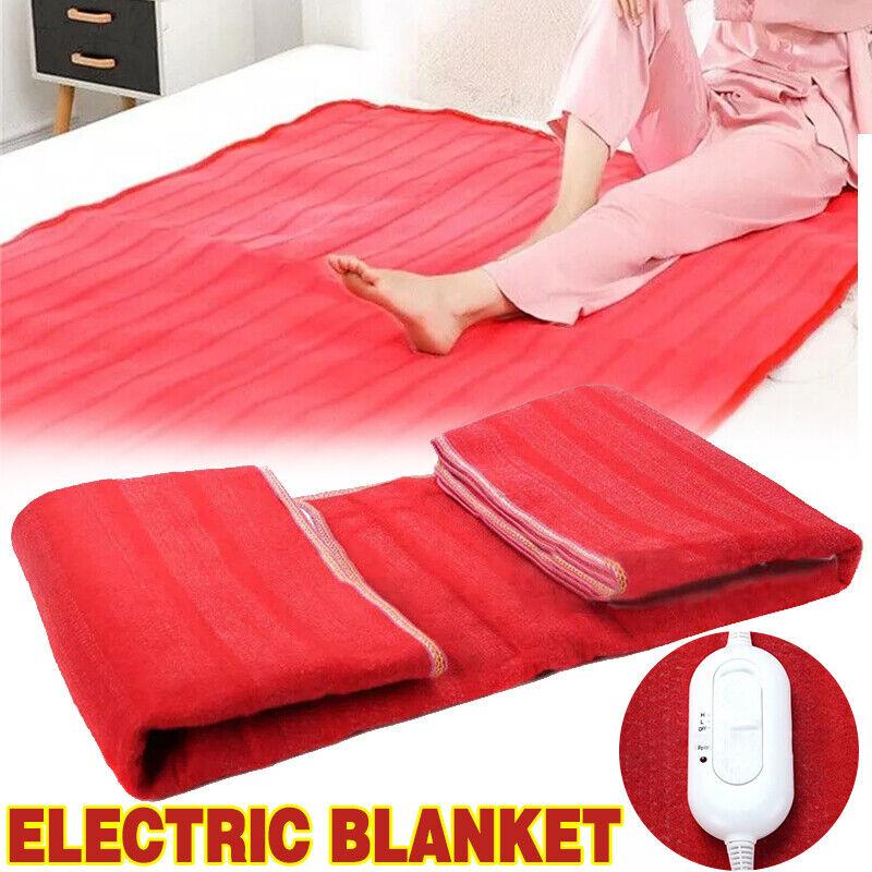 Red Flannel Electric Blanket Heater 145*65cm 145*115cm 180*150cm 200*180cm 220V 50Hz Single Body Heated Electrothermal Pad with