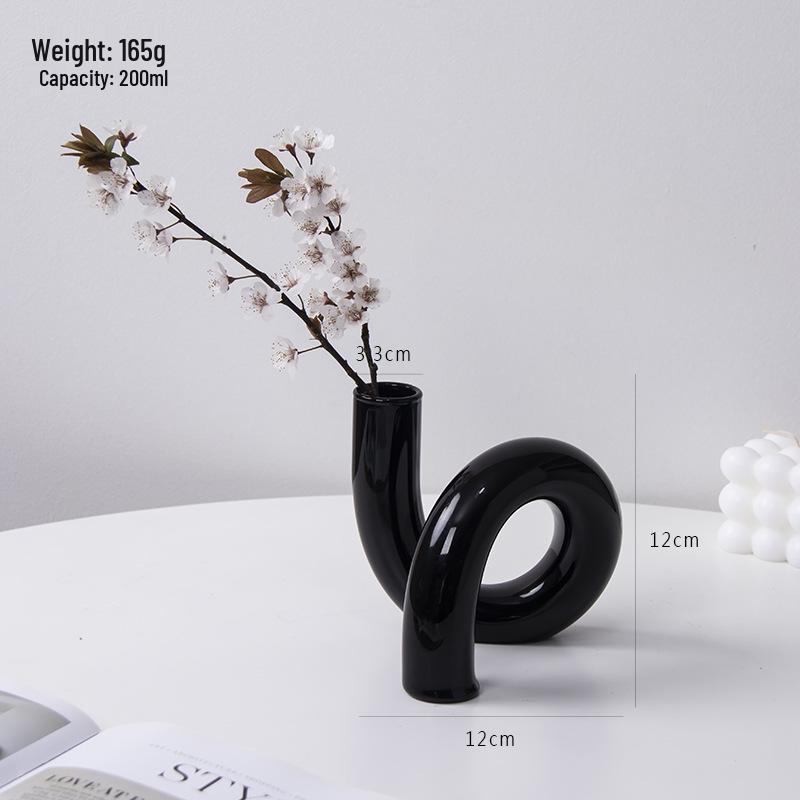 Nordic Style Irregular Colored Glass Vase, Creative Home Flower Container