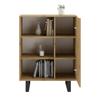 Bookcase Fondi Metal Legs Oak Artisan