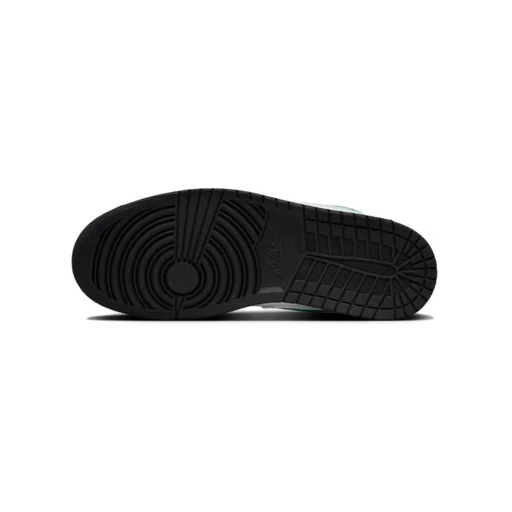 Jordan Air Jordan 1 Low top Vintage Basketball Shoes Men's Black Green 553558-131(Team59-SBOX)