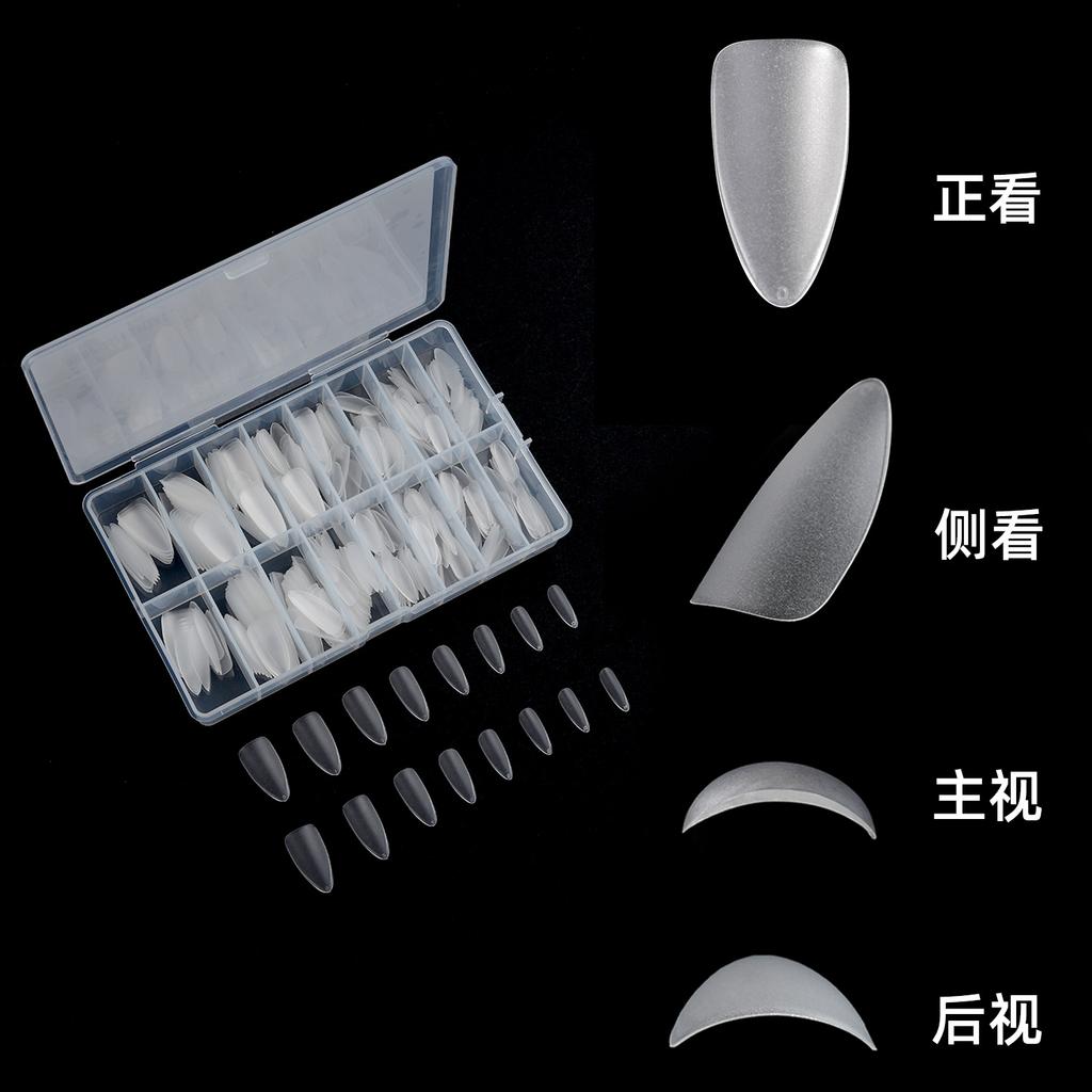 Wearing Nail Pieces Box Matte Transparent Nail Pieces 420 Pieces Manual Wearing Nail Pieces Special for Wearing Nail Pieces