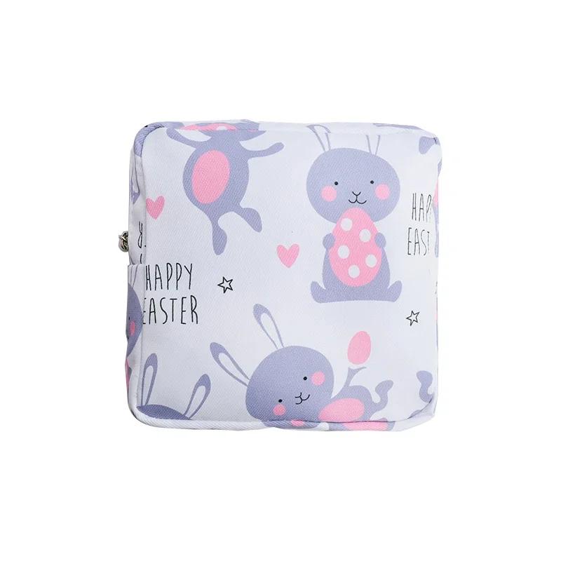 Borsa per Custodia Salvasanitari e Tamponi da Donna Pochette Trucco Carine con Zip Organizer da Donna per Cosmetici, Rossetto, Chiavi, Auricolari, Cavi Dati