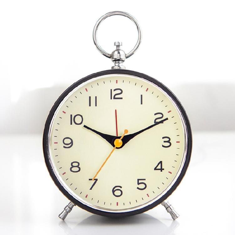 Desk Clock Classical Loud Alarm Clock with Snooze and Night Light for Hard of Hearing Metal Clock