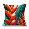 Piante Tropicali Foglie Foglie di Palma Pittura ad Olio Decorazione per la Casa Arte Cuscino da Divano Federa Cotone Lino Floreale Copricuscino