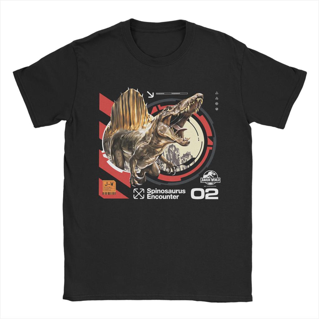 Men T-Shirt Jurassics World Novelty Cotton Tees Short Sleeve  T Shirts Round Neck Clothing Graphic Printed