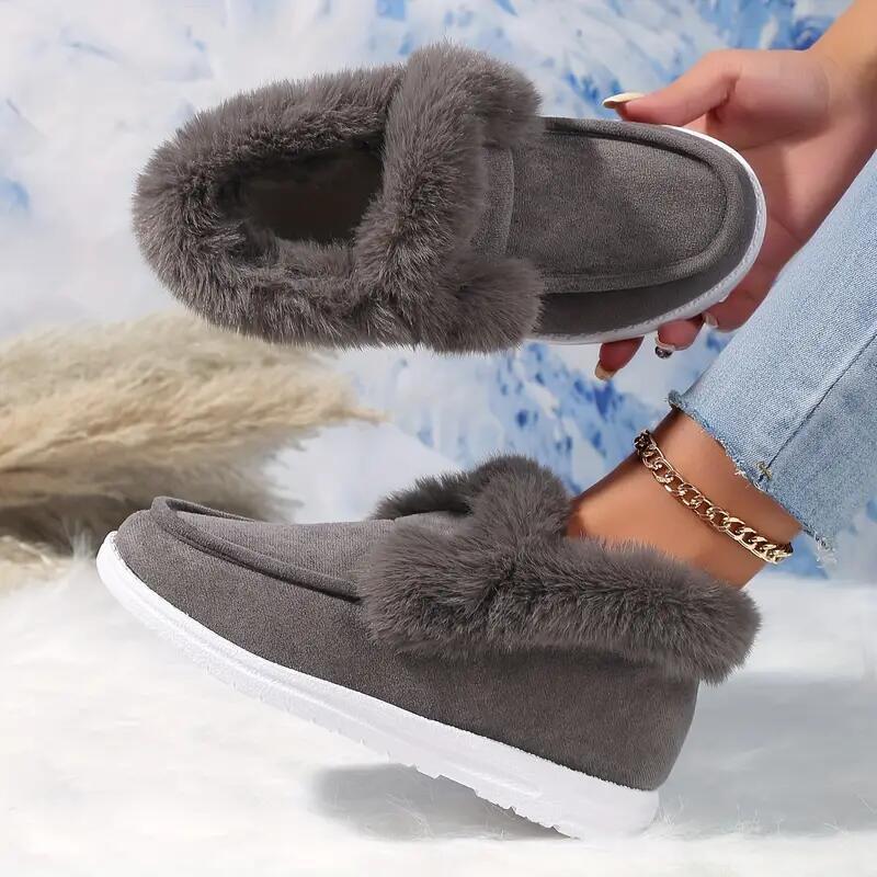 Size 35-43 spot casual snow shoes 2025 autumn and winter new low-top velvet men's and women's foot cotton shoes