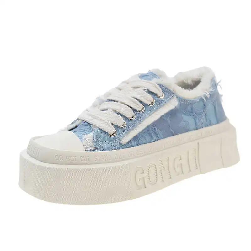 Fashion Fall High Platform High Quality Women's Sneakers Loafers Exercise Shoes Skates For Women Sports Basket Tenisse Casual
