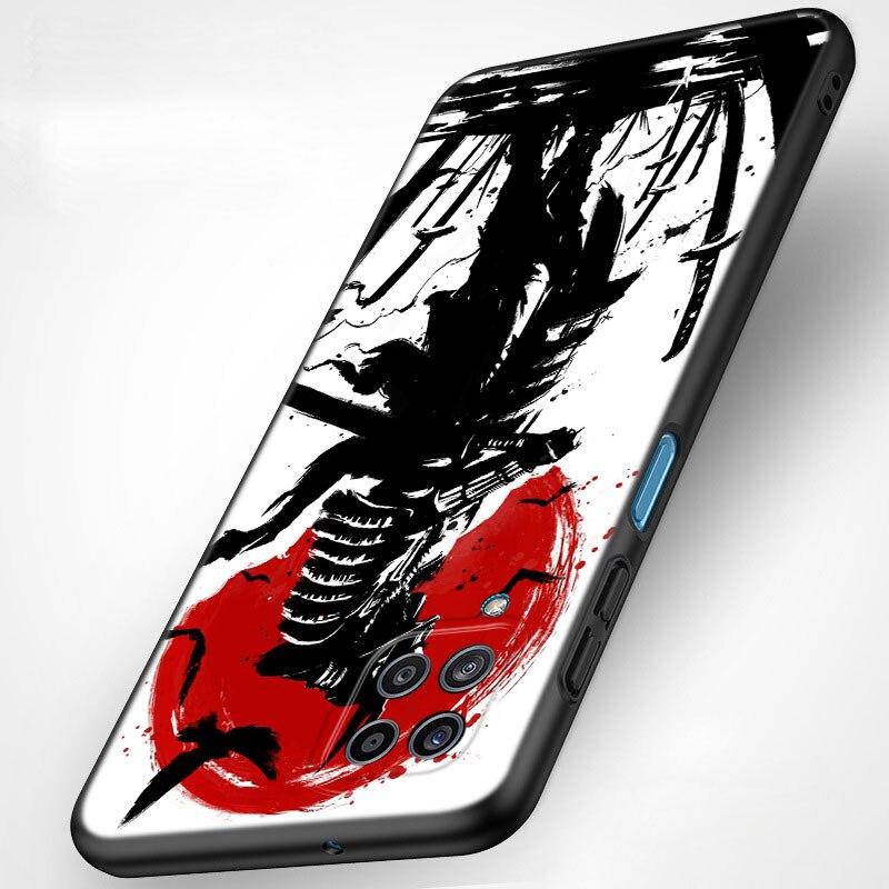 Japanese Samurai Art Phone Case For Samsung Galaxy A21 A30 A50 A52 S A13 A22 A32 4G A23 A33 A53 A73 5G A12 A31 A51 A70 A71 A72