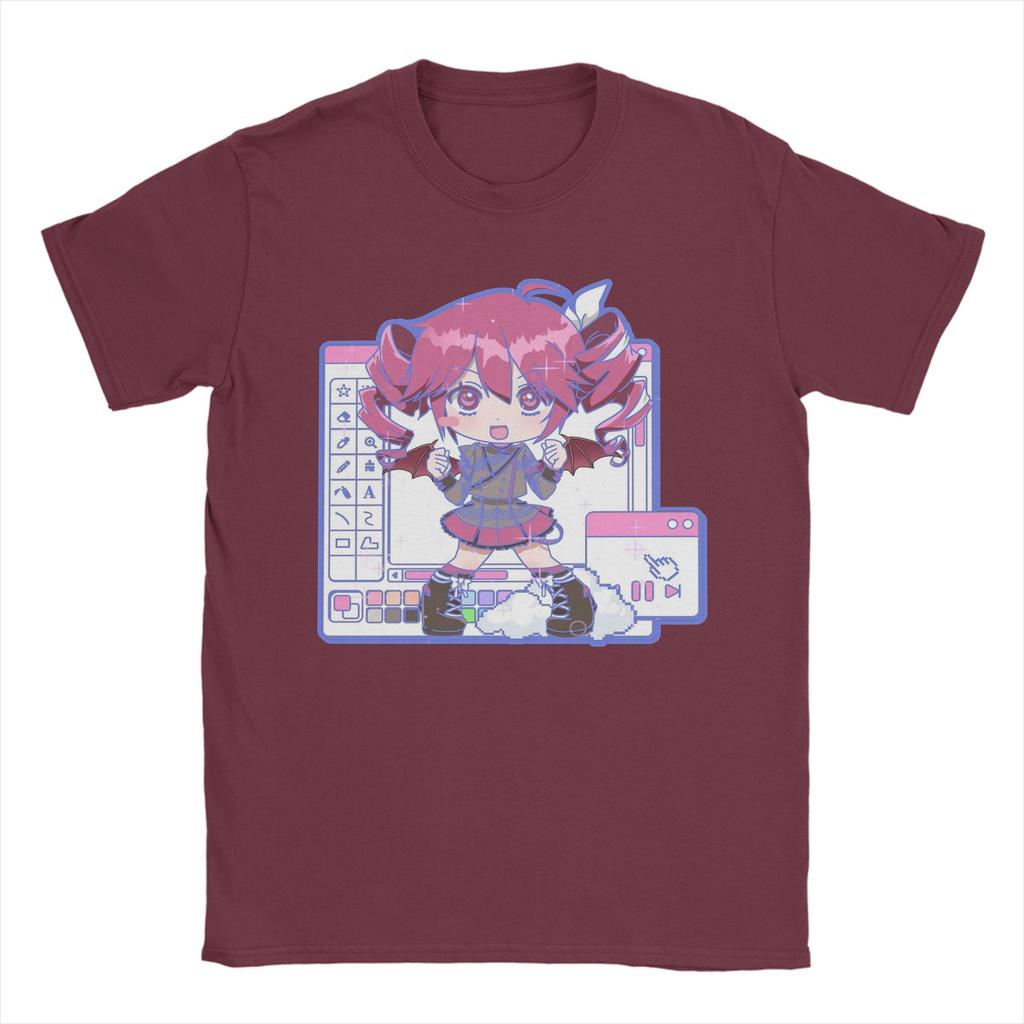 VOCALOID Windows Kasane Teto T-Shirt Men Women  Vintage Pure Cotton Tees O Neck Short Sleeve T Shirts Adult Clothes