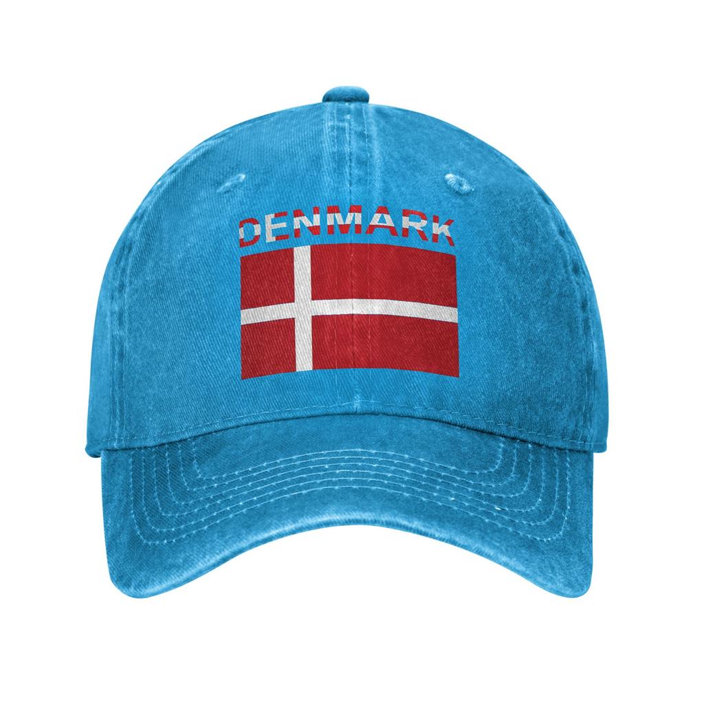 Baseball Cap Denmark flag  Summer y2k Cool Trucker Hat  Unisex Adult Design Kpop Rock Sunscreen Snapback Cap