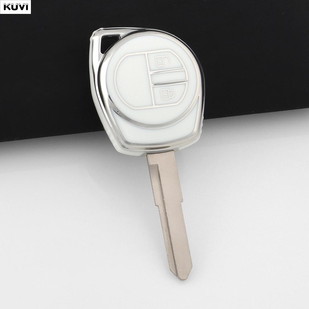 Fashion Tpu Car Key Case Cover For Suzuki Sx4 Window Vitara Amagatarai Swift Grand Liana 2 Buttons Protected Shell Keychain Fob