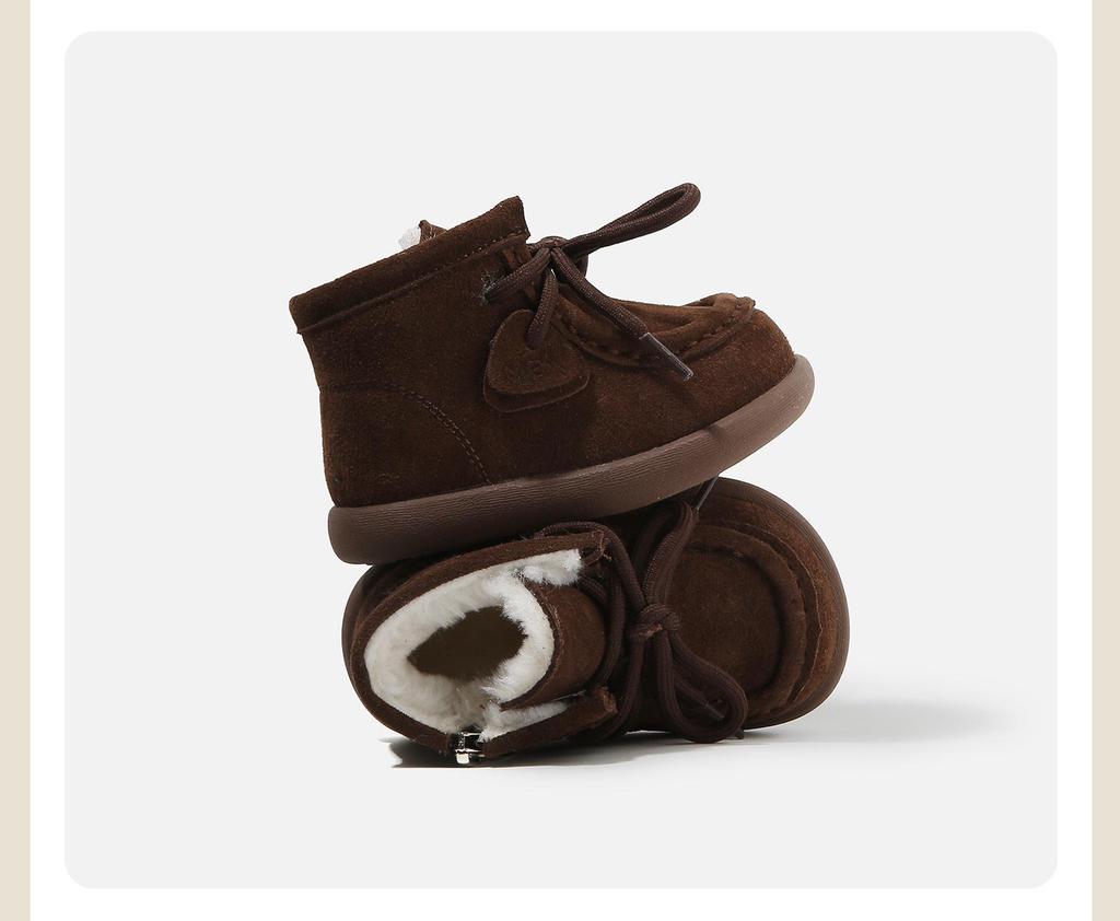 2025 Autumn/Winter Girls' Versatile Korean-Style Princess Cotton Boots - Soft Sole & Non-Slip.