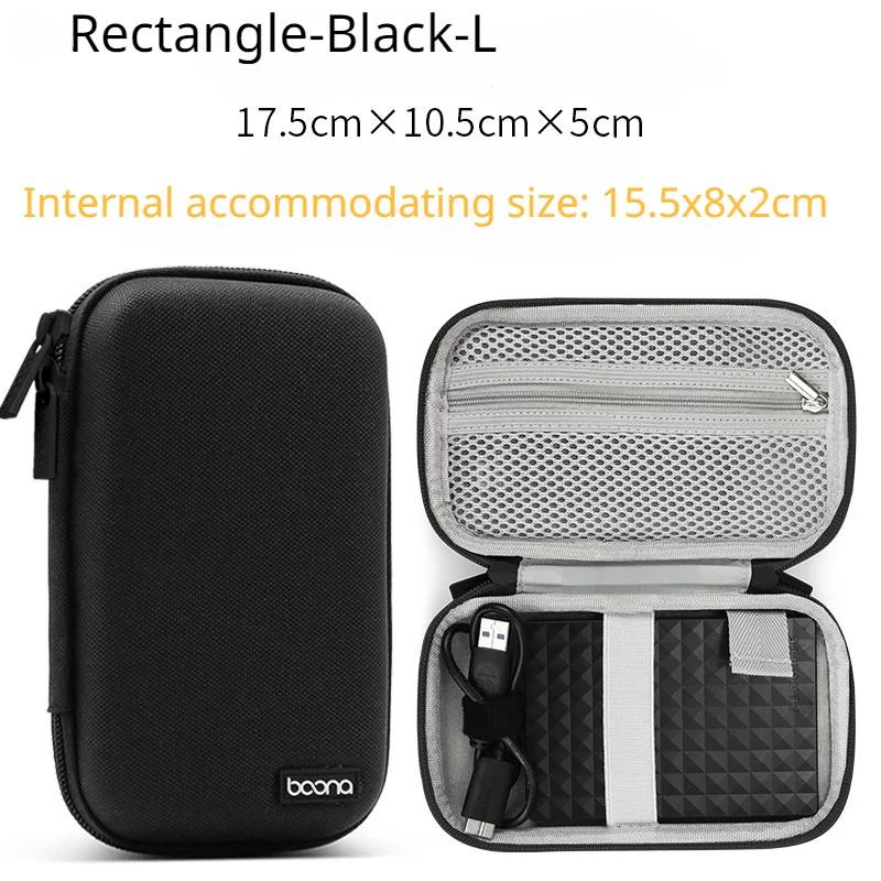 Fashion Portable Data Cable Storage Bag Outdoor Earphone Bag Organizer Digital Gadget Storage Box Charger U Disk Protection Case