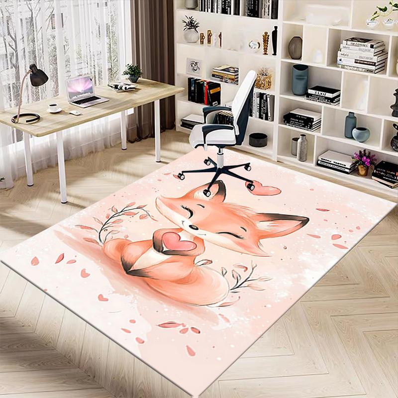 1pc fox heart Carpet Office Rug Outdoor Mat Home Decor Area Carpet Festival Gift