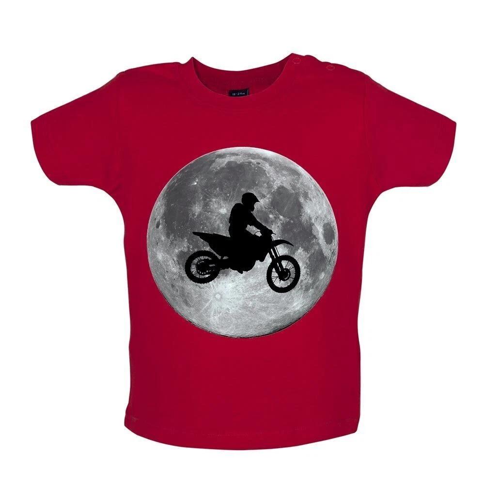 Motocross Luna - Bambino T-Shirt / Body - Motocicletta Moto x Motore Croce Moto 100